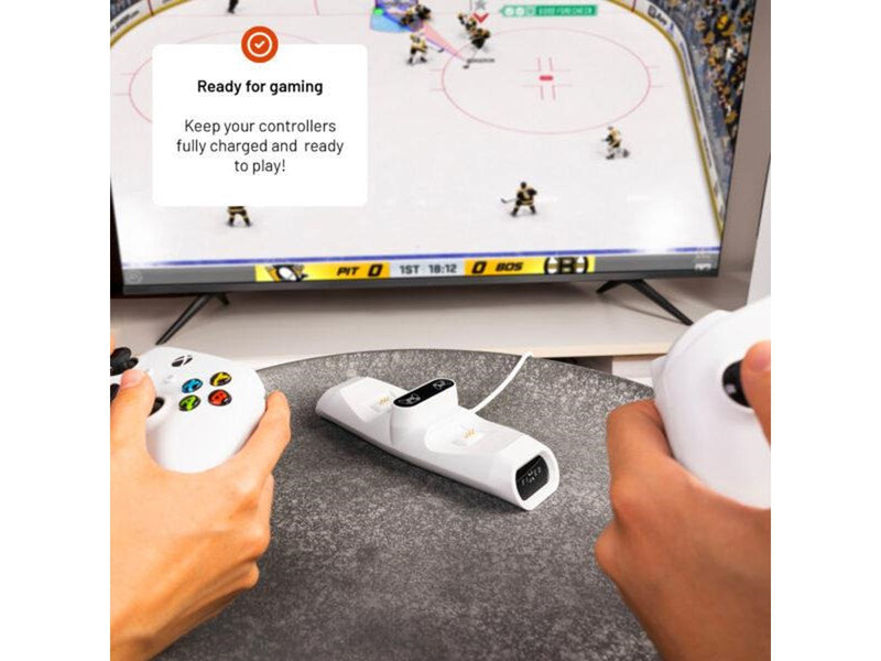 FIXED Dual Charger Xbox One S/X & Elite - White - Wired - Microsoft Xbox One