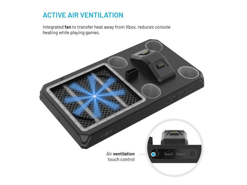 FIXED Docking Station for Xbox Series S/X - Black - Microsoft Xbox Series S
