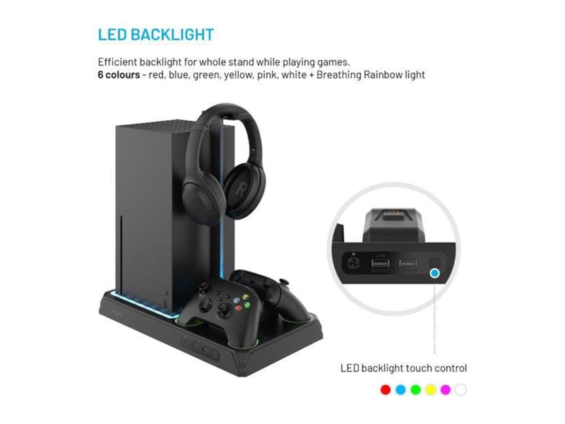 FIXED Docking Station for Xbox Series S/X - Black - Microsoft Xbox Series S