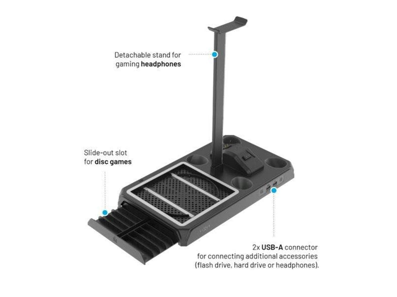 FIXED Docking Station for Xbox Series S/X - Black - Microsoft Xbox Series S