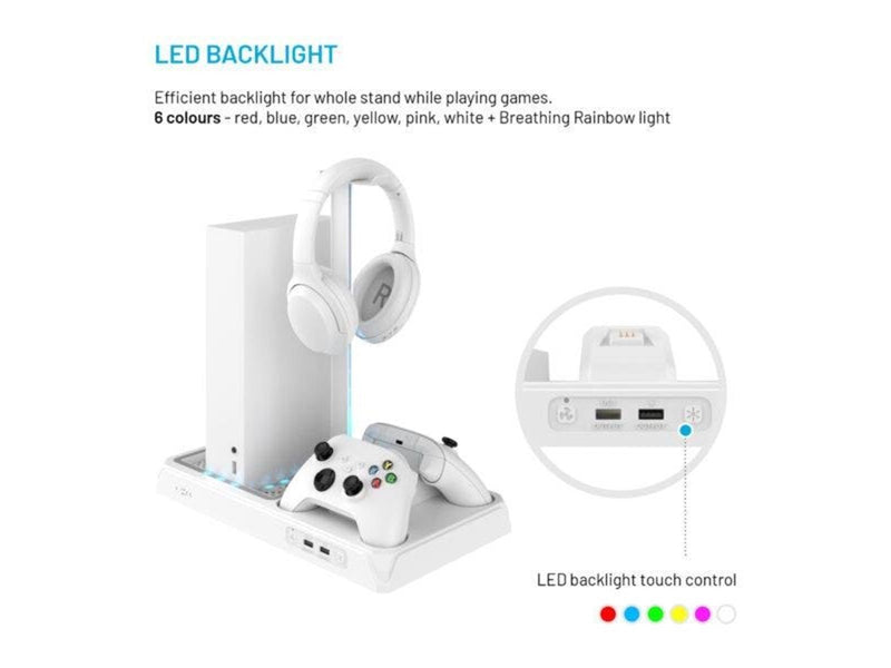 FIXED Docking Station for Xbox Series S/X - White - Microsoft Xbox Series S
