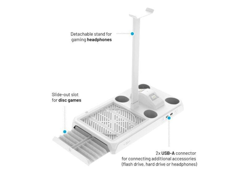 FIXED Docking Station for Xbox Series S/X - White - Microsoft Xbox Series S