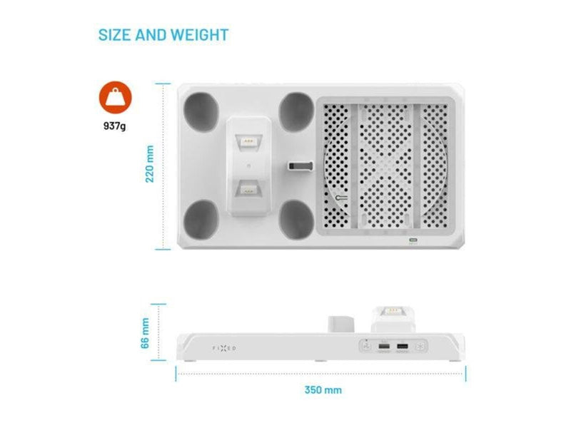 FIXED Docking Station for Xbox Series S/X - White - Microsoft Xbox Series S