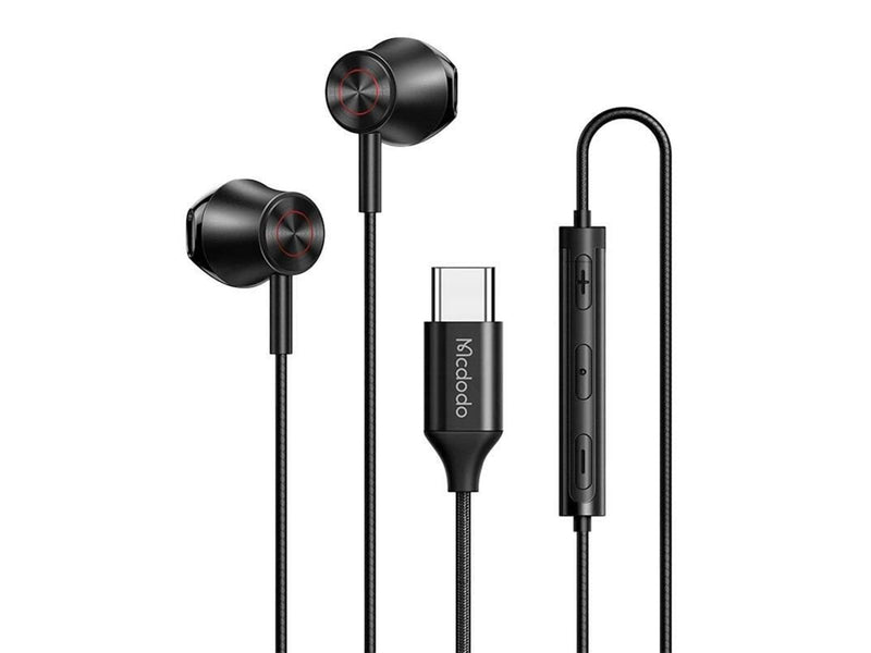 Mcdodo Wired earphones HP-4070 USB-C (black)