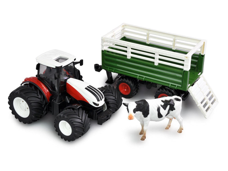Amewi RC Tractor with Livestock Trailer 1:24 RTR