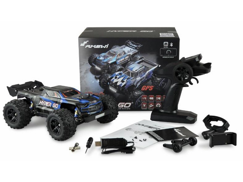 Amewi Hyper GO Truggy Brushed 4WD with GPS 1:16 RTR Blue