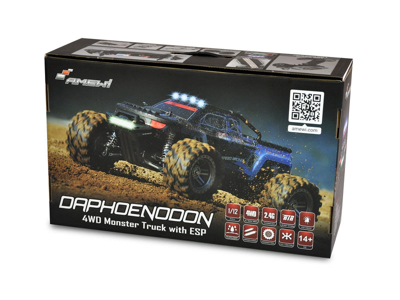 Amewi Daphoenodon Monster Truck 4WD 1:12 with Gyro RTR Blue