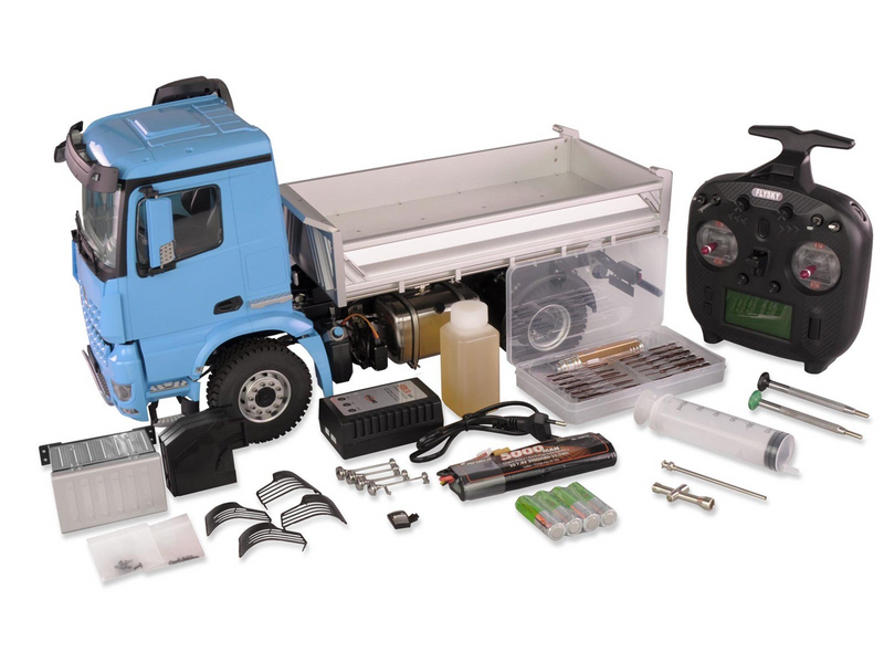 Amewi Mercedes-Benz Arocs Hydraulic Dumper Lorry Basic 4x2 1:14 RTR Blue