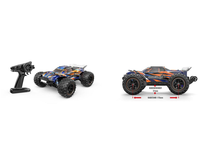 Amewi Hyper GO Truggy Brushed 4WD 1:16 RTR Blue/Orange