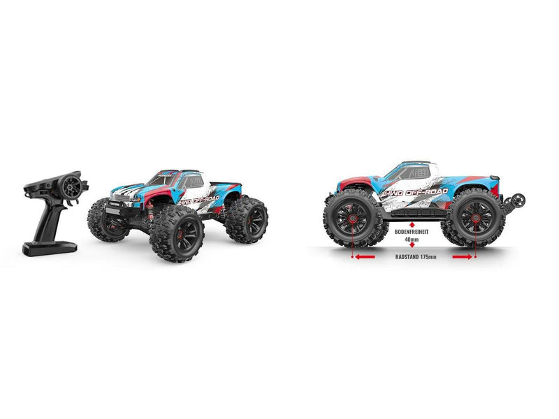 Amewi Hyper Go Monster Truck Brushless 4WD 1:16 RTR Blue/White