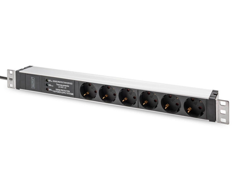 DIGITUS 6-Port - 1U - Aluminum PDU