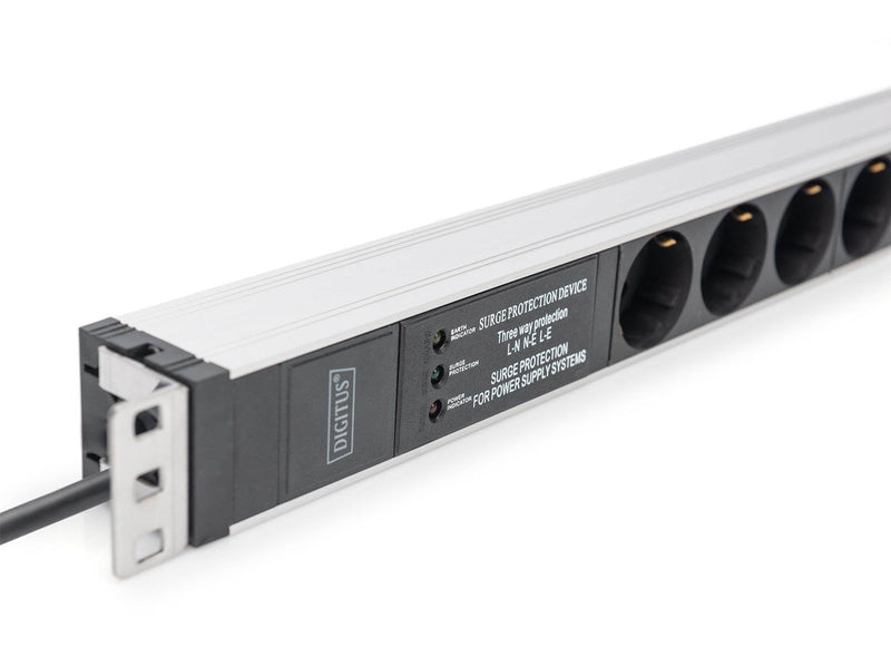 DIGITUS 6-Port - 1U - Aluminum PDU