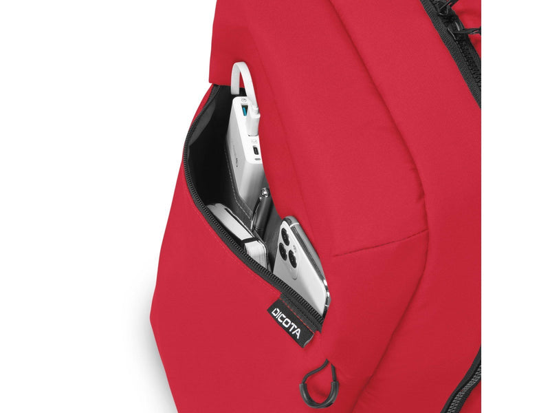 Dicota Commuter Rucksack für Laptop 16" | Rot