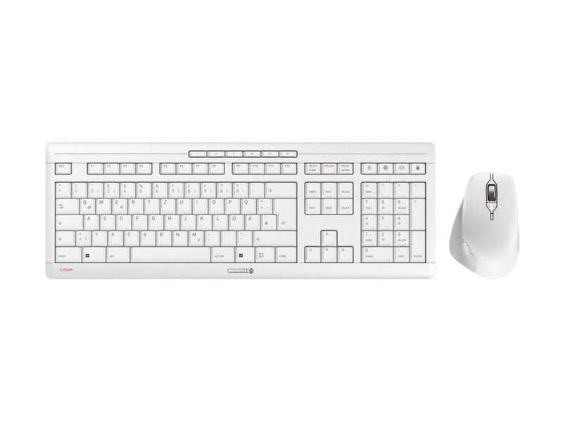 Cherry STREAM DESKTOP COMFORT - Tastatur & Maus Set - Deutsch - Grau