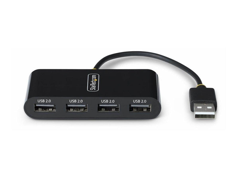 StarTech.com 4-Port USB 2.0 Hub USB Bus Powered Small Travel Mini USB Hub USB 2.0 Splitter Multi-Port Portable USB Hub 480Mbps O