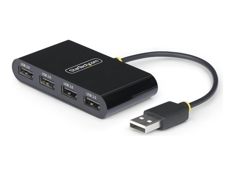 StarTech.com 4-Port USB 2.0 Hub USB Bus Powered Small Travel Mini USB Hub USB 2.0 Splitter Multi-Port Portable USB Hub 480Mbps O