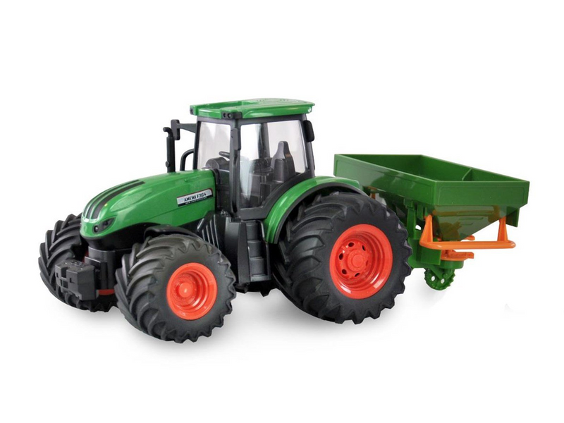 Amewi RC Tractor with Fertaliser Spreader 1:24 RTR Green