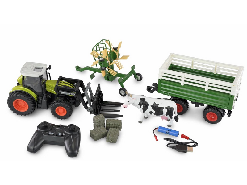 Amewi RC Tractor with XL Accessory Package 1:24 RTR Green