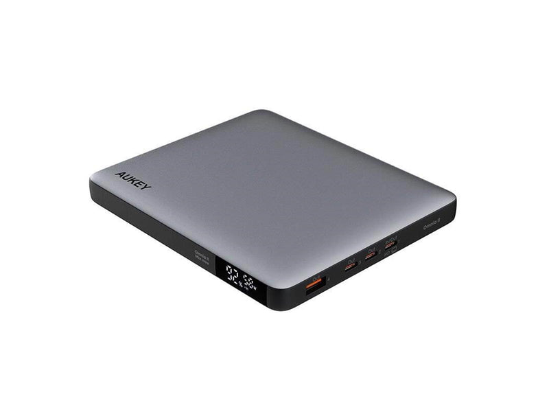 Aukey Powerbank 100W 20000mAh 3xUSB-C PD 3.0 Powerbank (Akku) - Grau - 20000 mAh