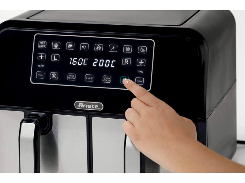 Ariete Air Fryer x 2 Drawer Metal - 8 L