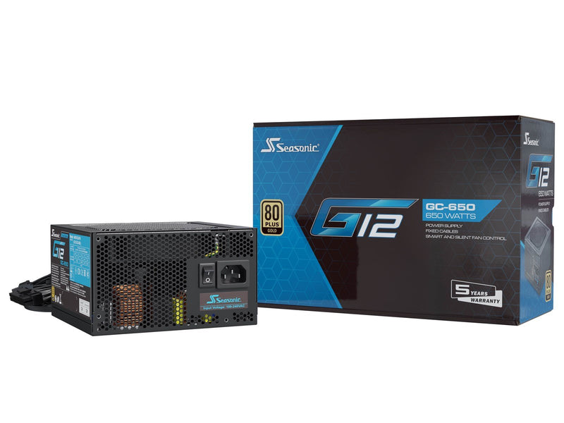 Seasonic G12 GC-650 (2024) Netzteile - 650 Watt - 120 mm - ATX 2.3 - 80 Plus Gold zertifiziert