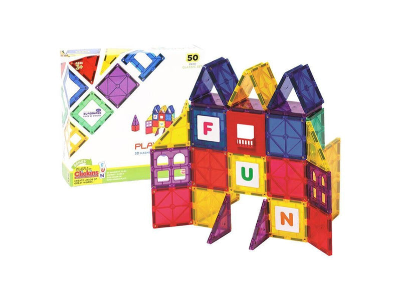 Playmags Magnetic tiles 3D Car 152 - 50 pcs set
