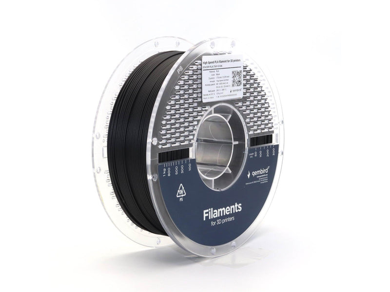 Gembird High Speed PLA filament - Schwarz - 1.75mm ø - 1 kg