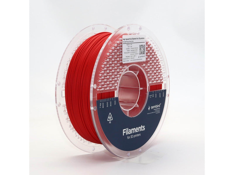 Gembird High Speed PLA filament - Rot - 1.75mm ø - 1 kg