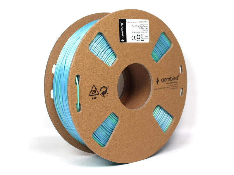 Gembird Silk PLA filament - Blaugrün - 1.75mm ø - 1 kg