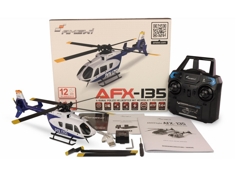 Amewi AFX-135 Police Helicopter 4-channel 6G RTF