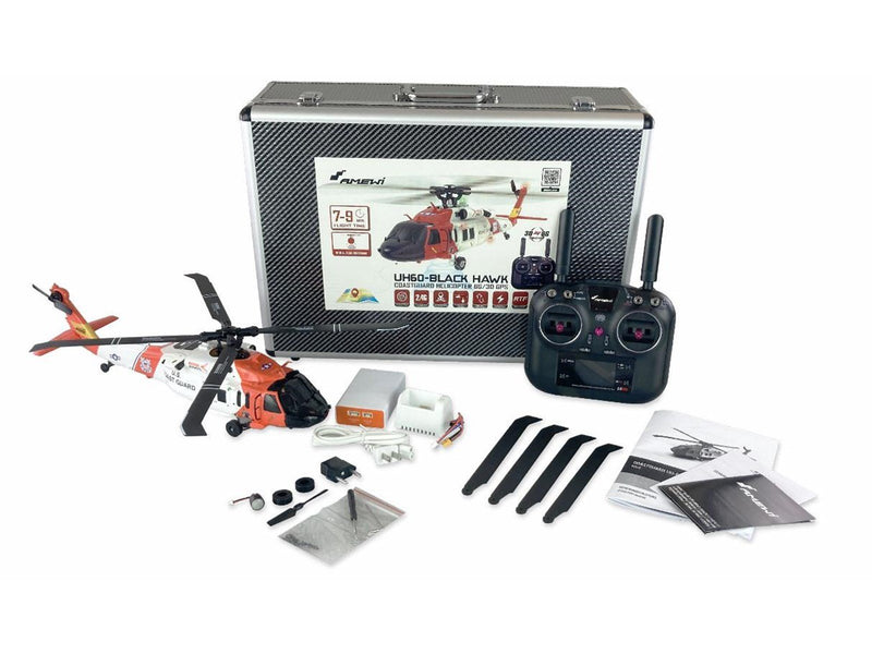 Amewi UH60 Black Hawk Coastguard Helicopter 6G/3D GPS RTF