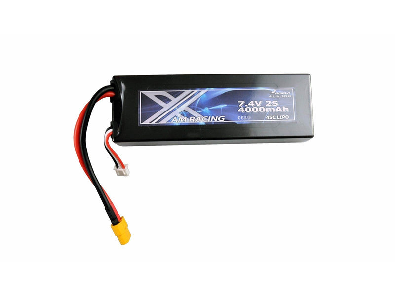 Amewi LiPo battery 2S 7.4V 4000mAh 45C hard case XT60