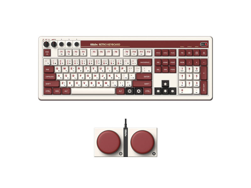 8BitDo Retro 108 Mechanical Keyboard Fami Edition - Englisch - US