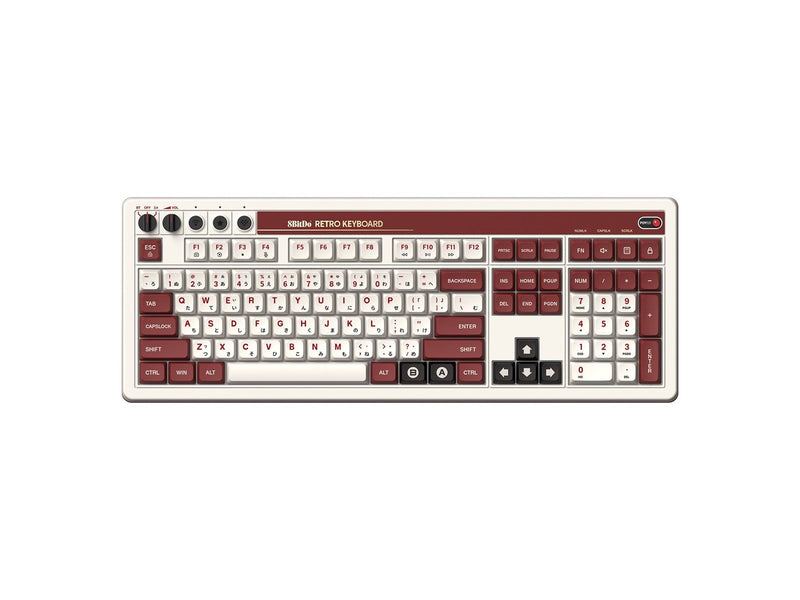 8BitDo Retro 108 Mechanical Keyboard Fami Edition - Englisch - US