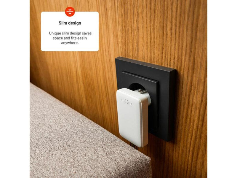 FIXED Slim GaN 90° Super Fast 1x USB-C charger 30W - White
