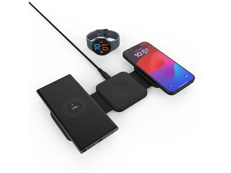 FIXED Flex Samsung 3in1 Foldable wireless charger - Black