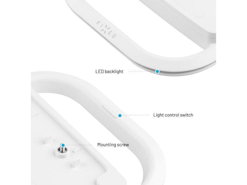 FIXED LED multilight Stand for PS5/PS5 Slim - White