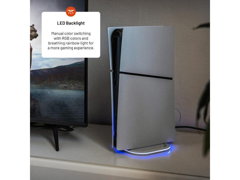FIXED LED multilight Stand for PS5/PS5 Slim - White