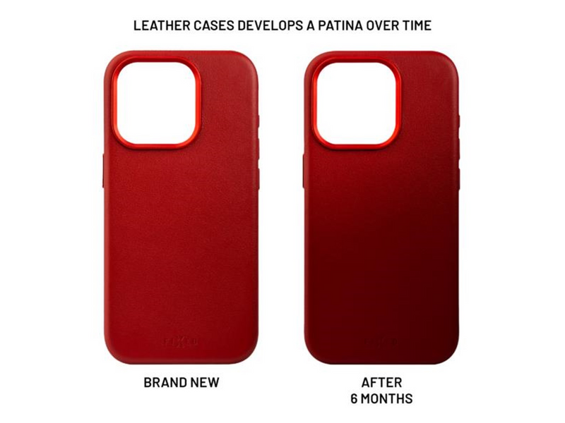 FIXED MagLeather case iPhone 16 - Red
