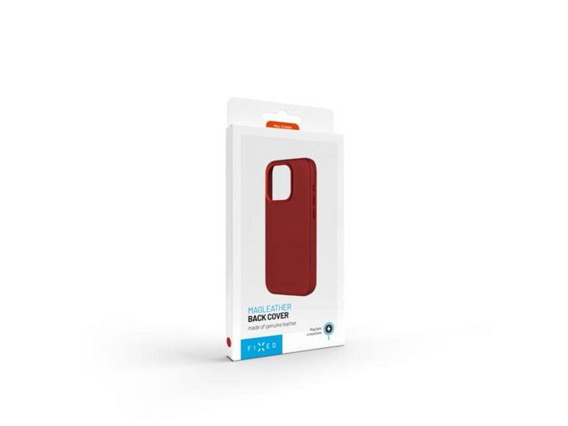 FIXED MagLeather case iPhone 16 - Red