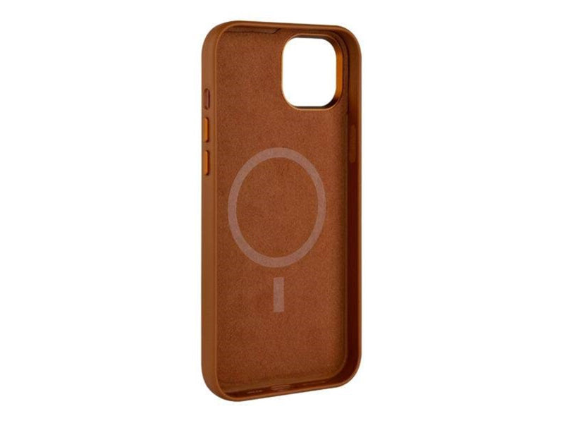 FIXED MagLeather case iPhone 16 - Brown