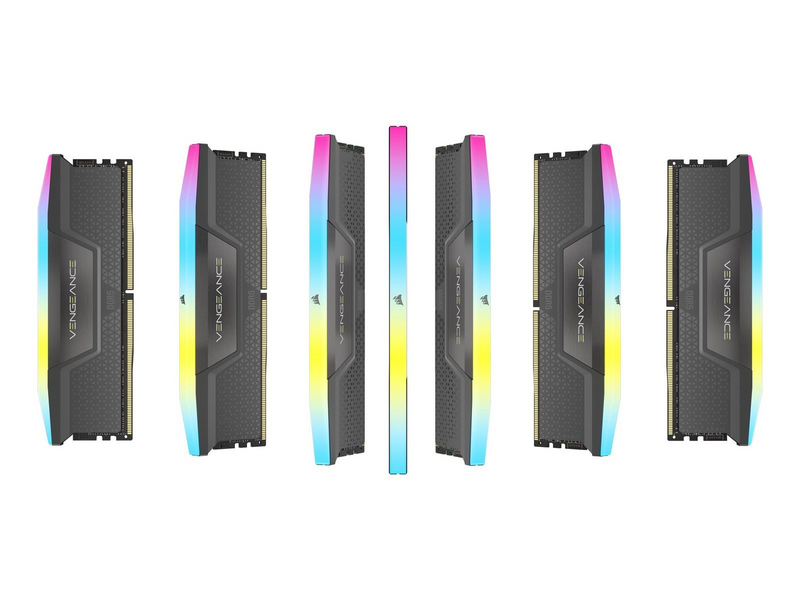 Corsair Vengeance RGB DDR5-5200 - 32GB - CL40 - Single Channel (1 pcs) - AMD EXPO & Intel XMP - Grau mit RGB