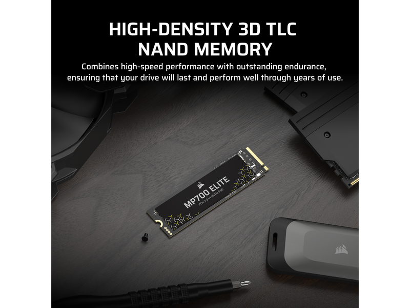 Corsair MP700 ELITE SSD - 1TB - Ohne Kühlkörper - M.2 2280 - PCIe 5.0