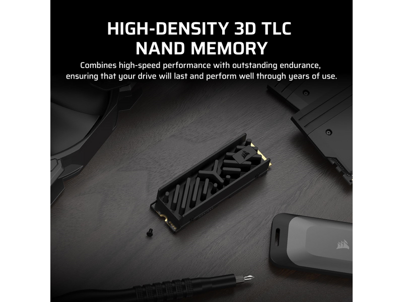 Corsair MP700 ELITE SSD - 2TB - Ohne Kühlkörper - M.2 2280 - PCIe 5.0