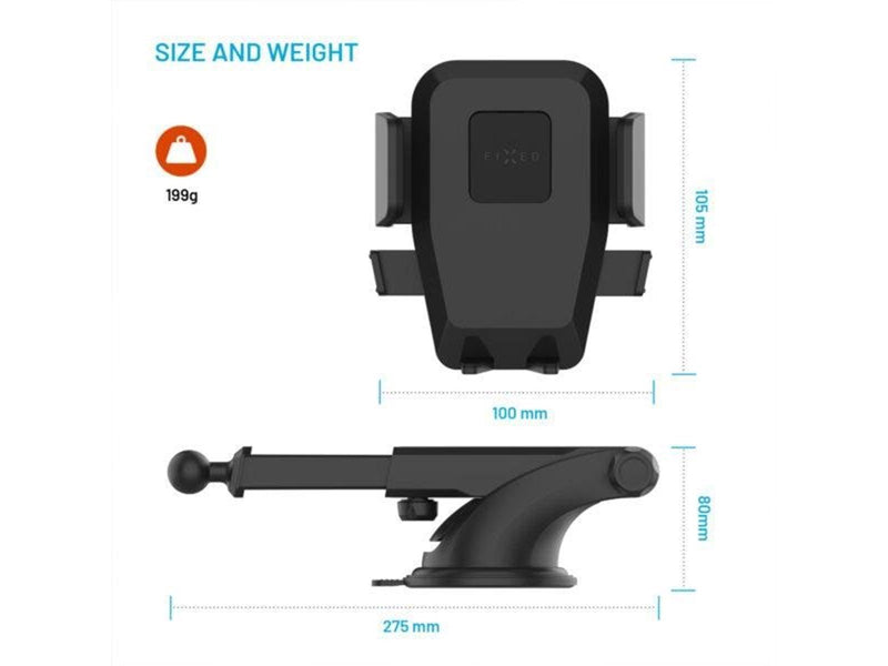 FIXED Iconiq XXL Windshiled/Dashboard Car Mount - Black