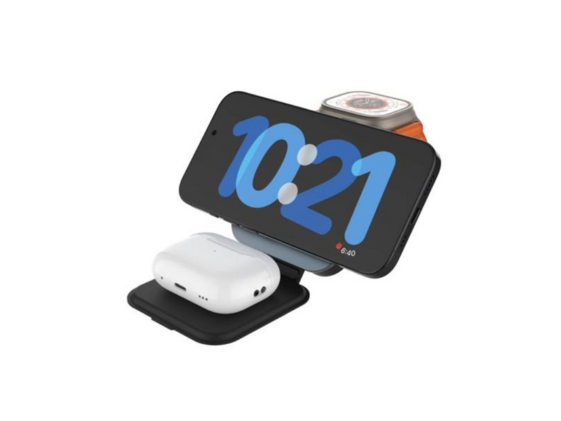 FIXED MagFlex Alu 3in1 foldable wireless charger stand