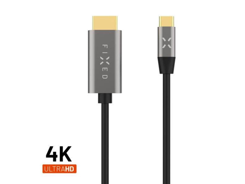 FIXED USB-C to HDMI 4K/60 Hz USB 3.1 Gen2 cable 2m - Black