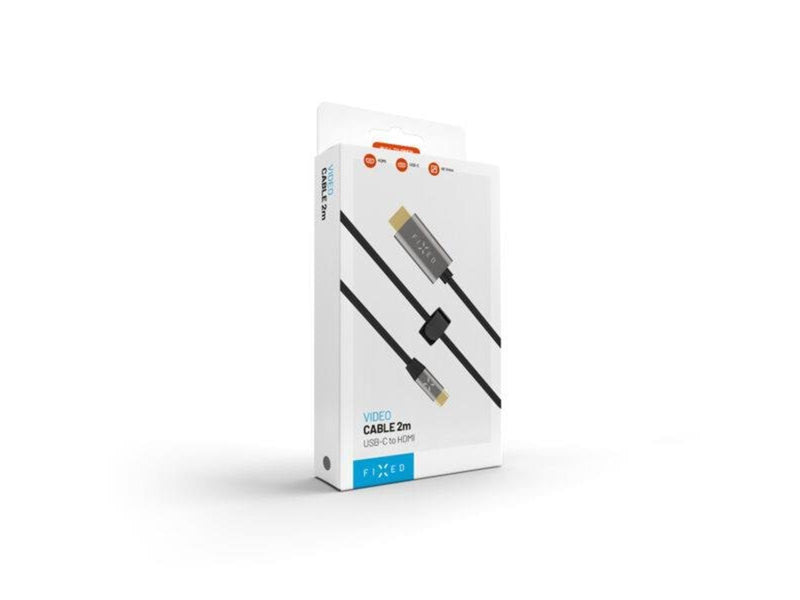 FIXED USB-C to HDMI 4K/60 Hz USB 3.1 Gen2 cable 2m - Black