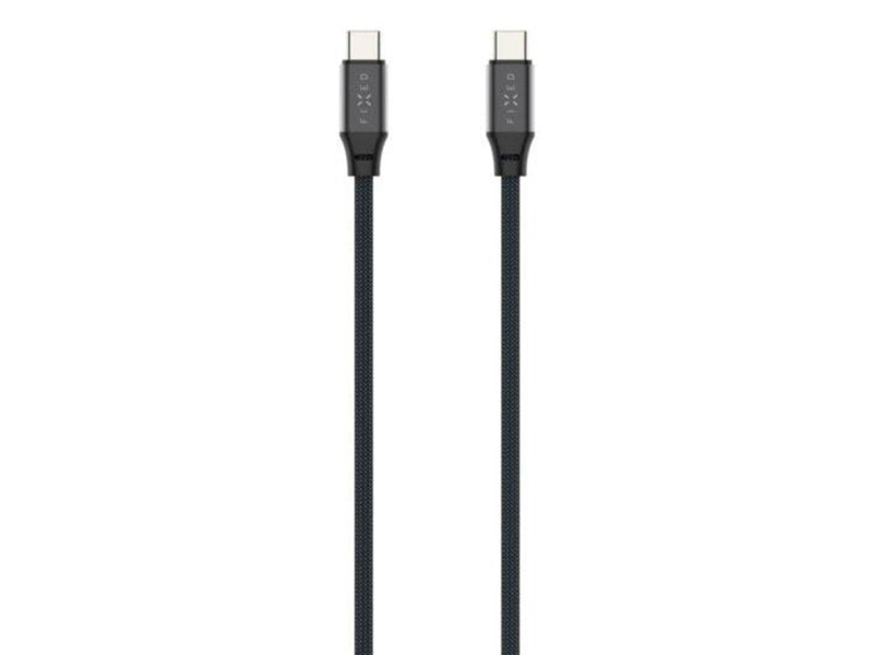 FIXED MAGNETIC 240W USB-C/C tangle-free cable 2m - Black