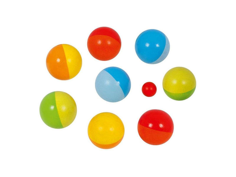 Goki Wooden Jeu de Boules Game with Cotton Bag 9 pcs.